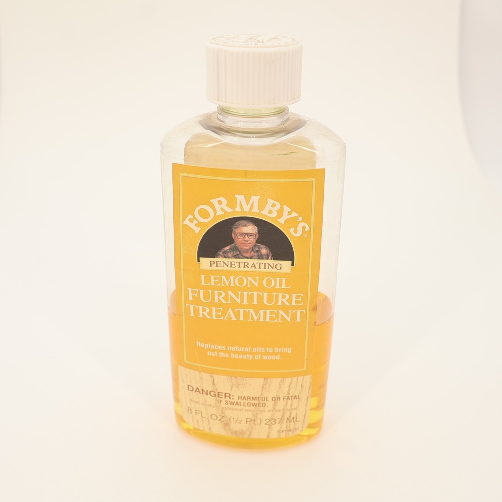 Formbys Penetrating Lemon Oil Furniture Treatment 8 fl oz Bottle Partially Used